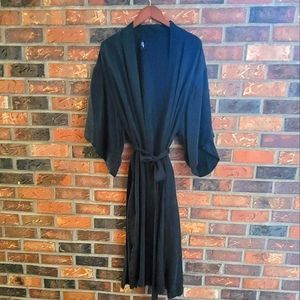 Serpen Black luxe Duster robe one size